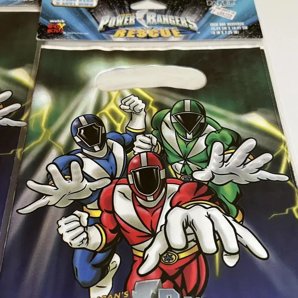 VTG Power Ranges Lightspeed Rescue Goodie Bags Party Favor 2 Packs 16 Total Bags